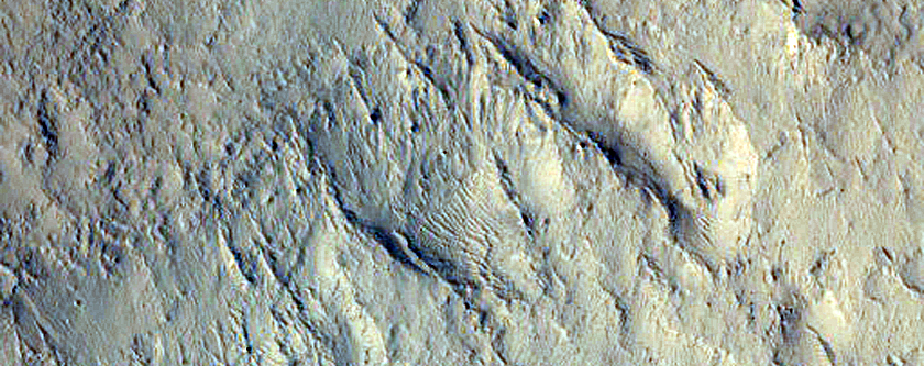 Crater Rims in Amazonis Region
