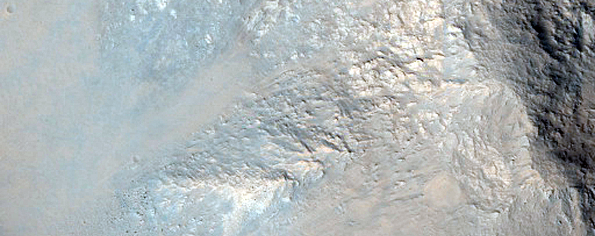 Central Uplift of Impact Crater in Amenthes Region
