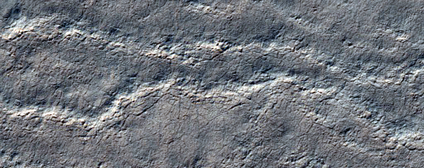 Exposure of South Polar Layered Deposits
