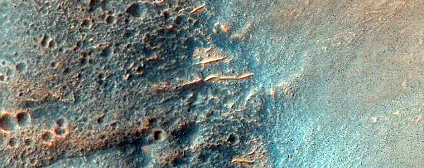 Craters in Sirenum Fossae

