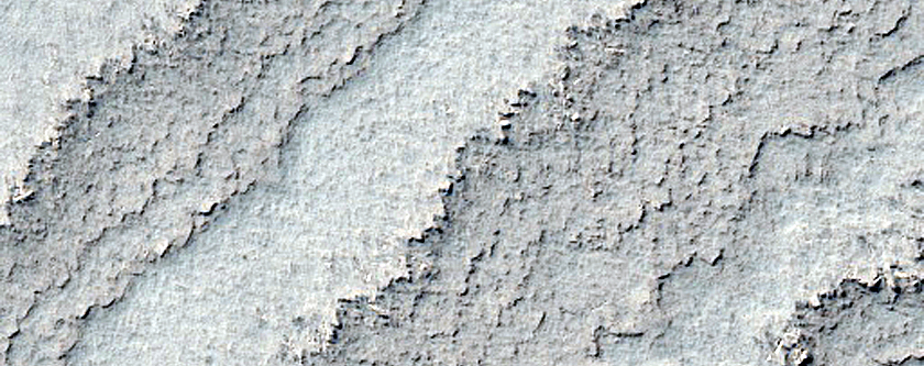 Layering in Burroughs Crater
