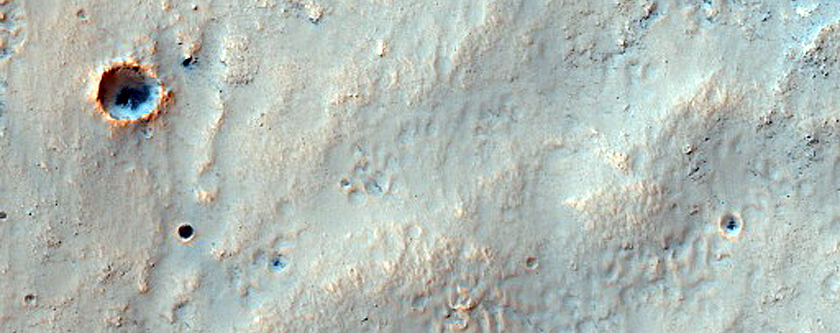 Olivine-Rich Crater Ejecta in Terra Sirenum
