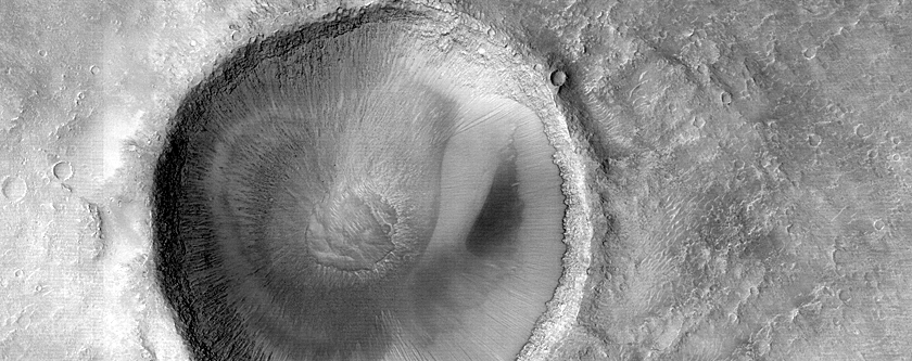 Monitor Garni Crater After 2018 Dust Storm
