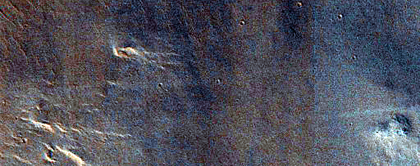 Arabia Terra Crater or Escarpment

