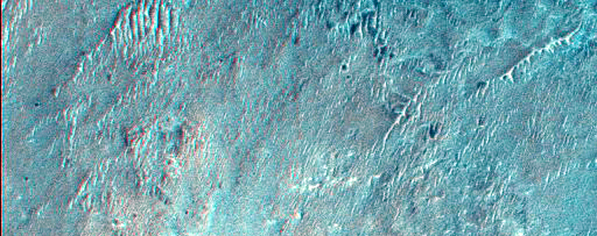 Possible Well-Exposed Ejecta Deposits from Jones Crater
