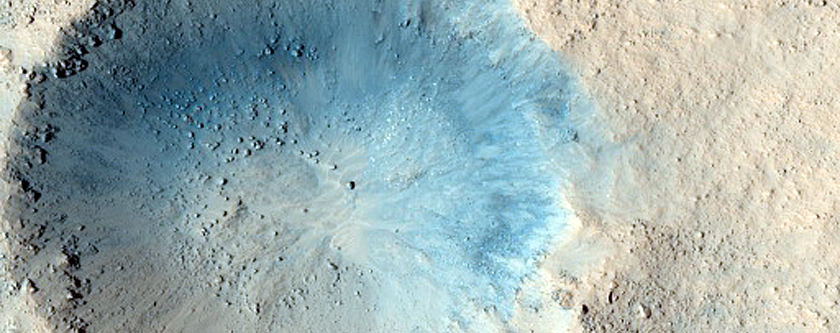 Monitor Slopes of Fresh Crater
