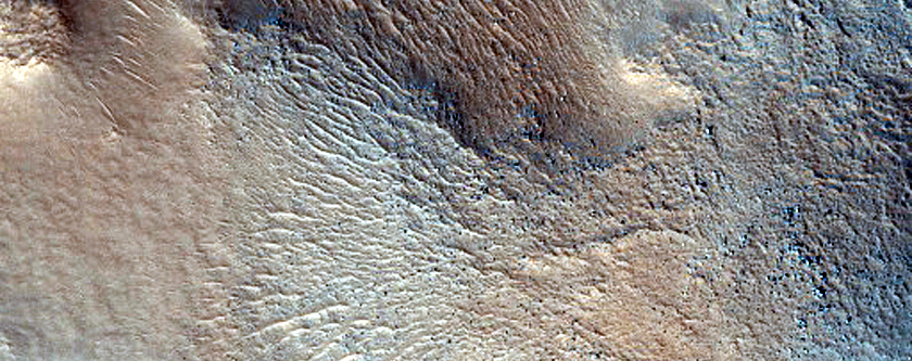 Features of Upper Plains Unit in Deuteronilus Mensae
