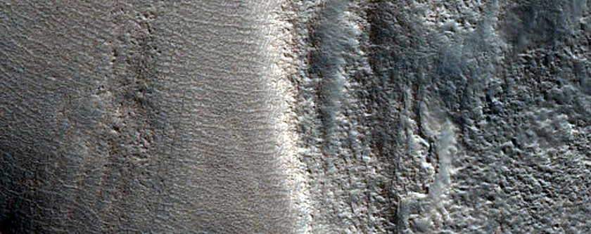 Flow on Side of Mesa in Protonilus Mensae
