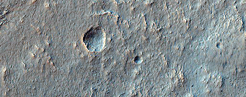 Graben on Terra Sirenum Crater Floor Infill
