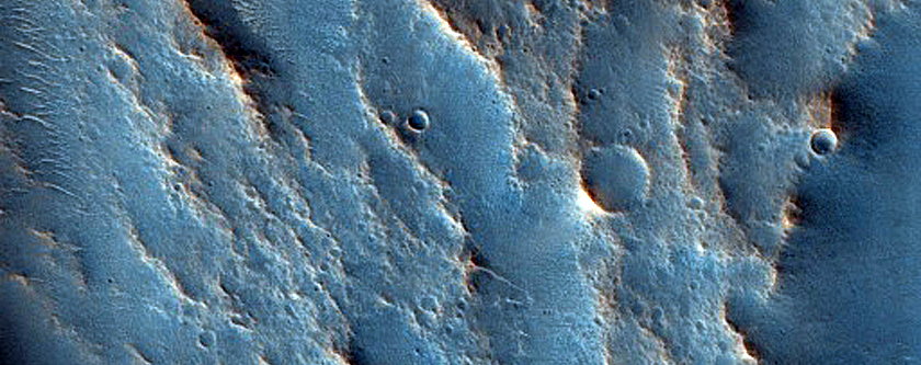 Channels in Larger Valley Northwest of Nilokeras Mensae
