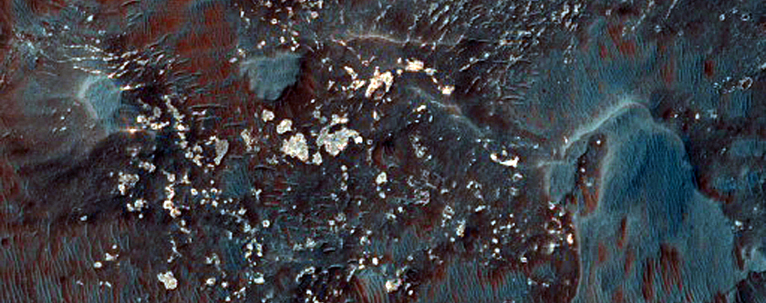 Landslide Dome Dunes Near Uzboi Vallis
