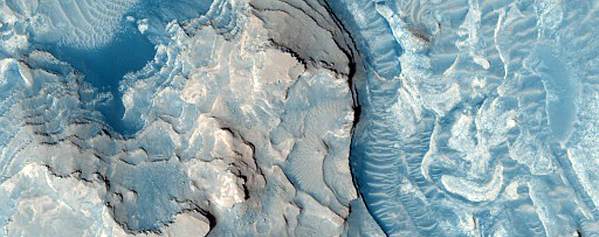 Layered Deposits from Crater Floor to Rim