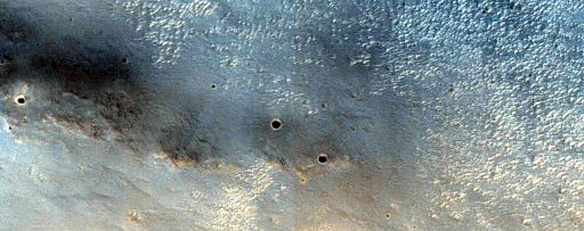 Dunes in West Arabia Terra Crater in MOC Image M21-00827
