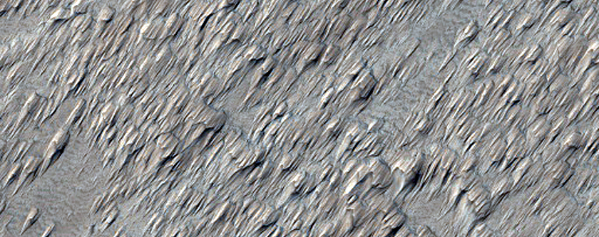 Terrain Sample Near Arsia Mons
