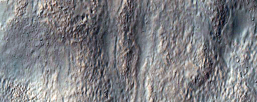 Sedimentary Fans in Crater
