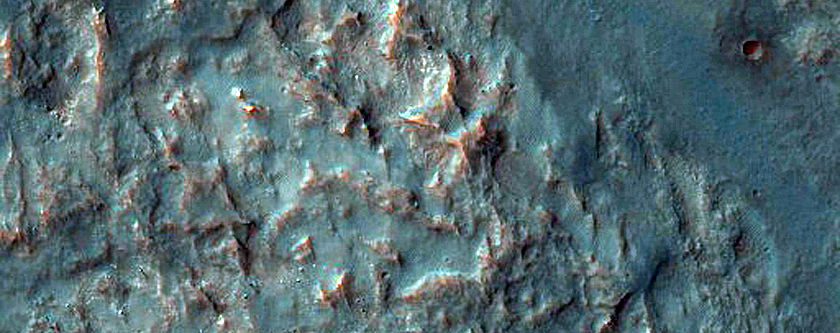 Well-Exposed Ejecta Blanket at Kontum Crater