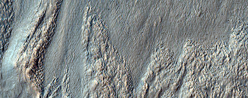 Gullies on Outer Crater Wall in Nereidum Montes