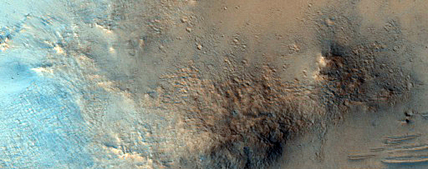 Central Uplift of Impact Crater
