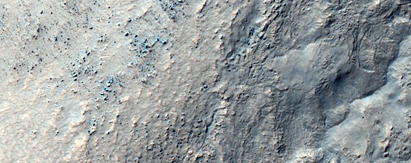 Crater Features in West Charitum Montes
