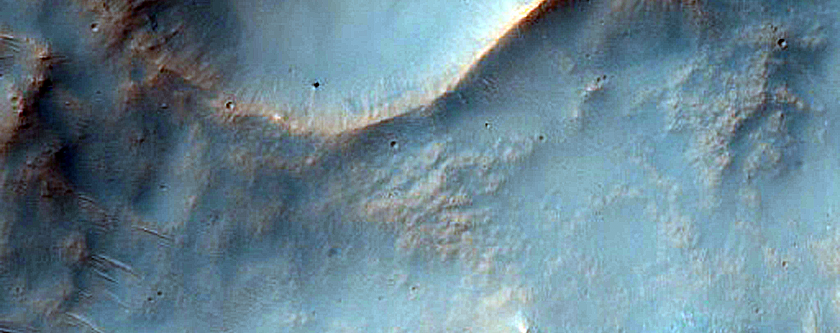 Small Crater Northeast of Hellas Planitia