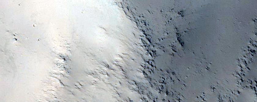 Rim of Peridier Crater
