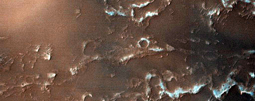 Distal End of Channel on East Wall of Juventae Chasma
