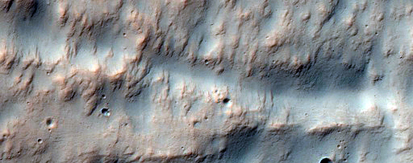 Gullies in Small Southern Mid-Latitude Crater
