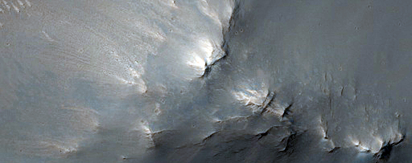 Daedalia Planum Crater Rim
