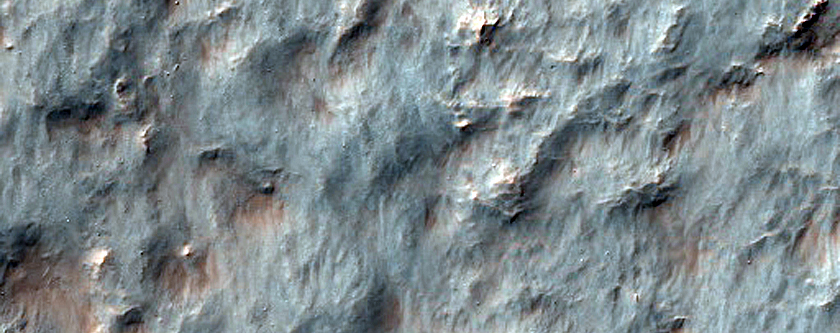 Northeastern Continuous Ejecta at Istok Crater
