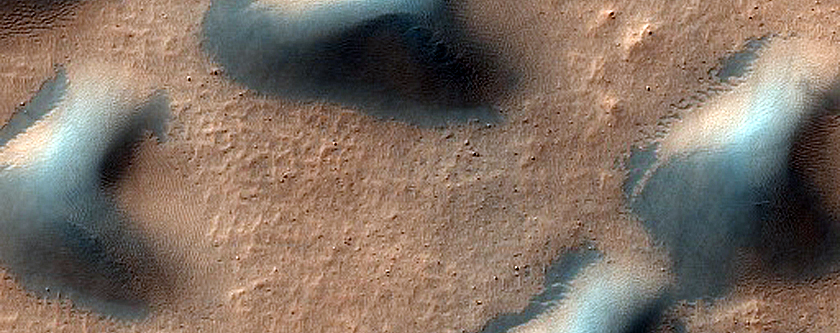 Dunes in Wallace Crater
