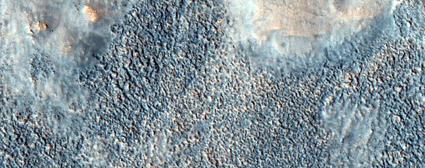 Pitted Cones on Ridge in Acidalia Planitia