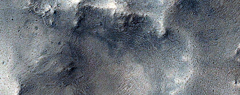 Well-Preserved 4-Kilometer Crater in Schiaparelli Crater
