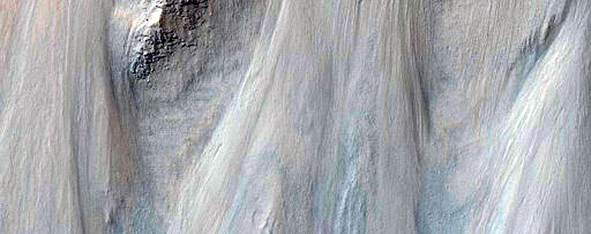 Slope Features in Ius Chasma