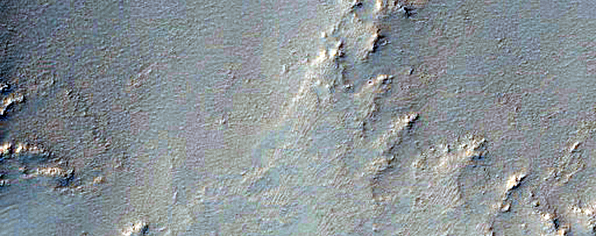 Southern Rim of Antoniadi Crater