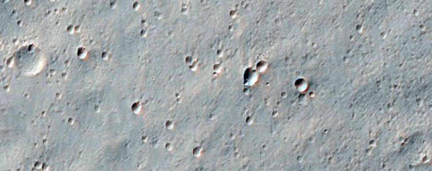 Northern Ejecta of Resen Crater