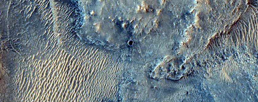 Candidate Landing Site for 2020 Mission Near Jezero Crater