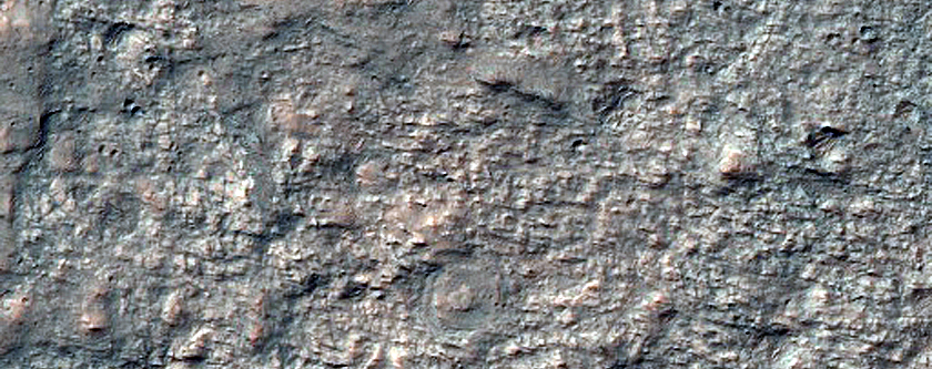 Fan Material in Crater