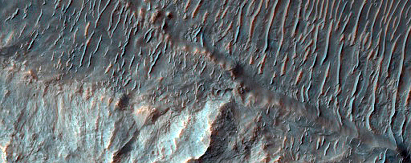 Alluvial Fans in Coprates Chasma