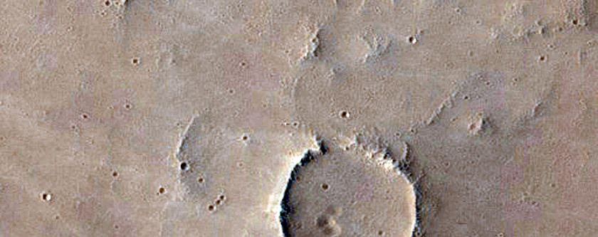 Small Craters in Tharsis Region