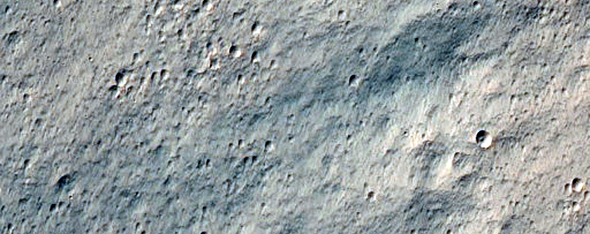 Southern Ejecta of Resen Crater