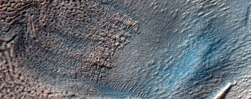 Concentric Crater Fill in Crater in Hellas Planitia
