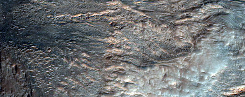 Northwestern Ejecta Feature of Noord Crater