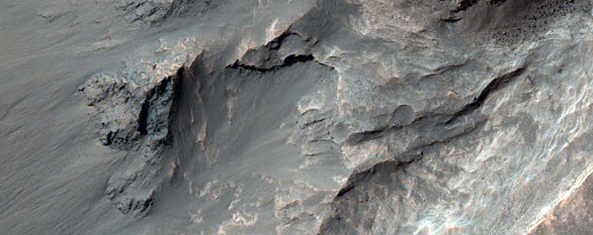 Light-Toned Material and North Coprates Chasma Wall Rock