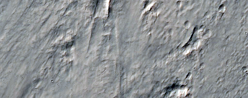 Southwestern Ejecta of Resen Crater