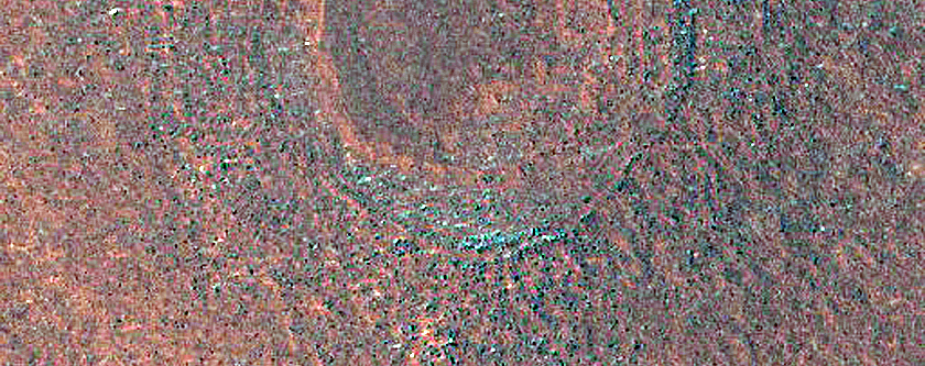 Pedestal Crater Near Phoenix Landing Site