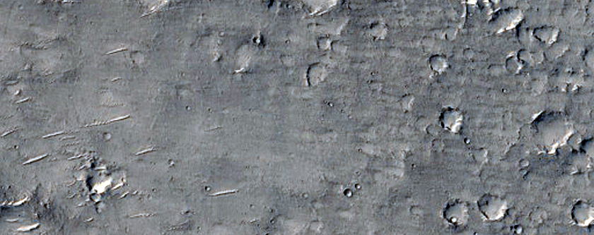 Channel in Amenthes Planum