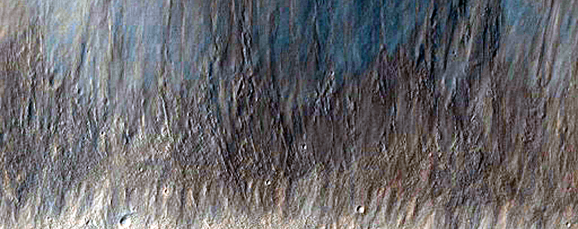 Crater Rim in Eastern Isidis Planitia