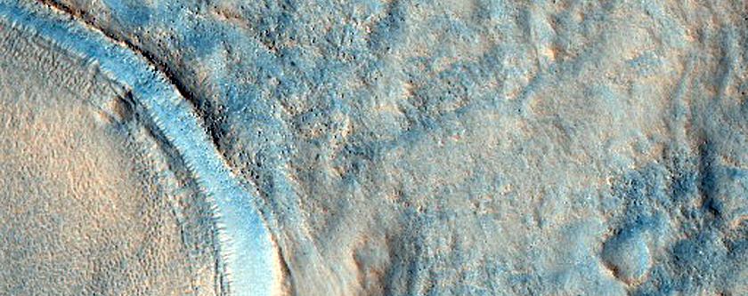 Crater with Sunken Ejecta in Utopia Planitia