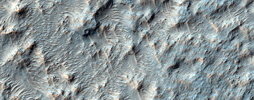 Tyrrhena Terra Crater Floor Deposit