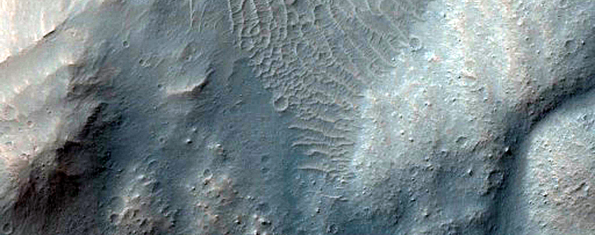 Cliffs in Coprates Chasma